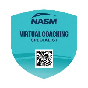 NASM Virtual Coaching Specialist Certification Logo NASM Virtual Coaching Specialist Certification Logo
